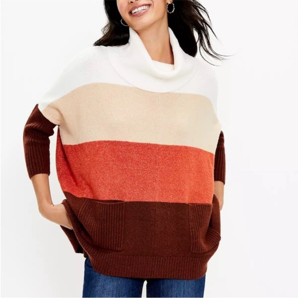 LOFT color block sweater